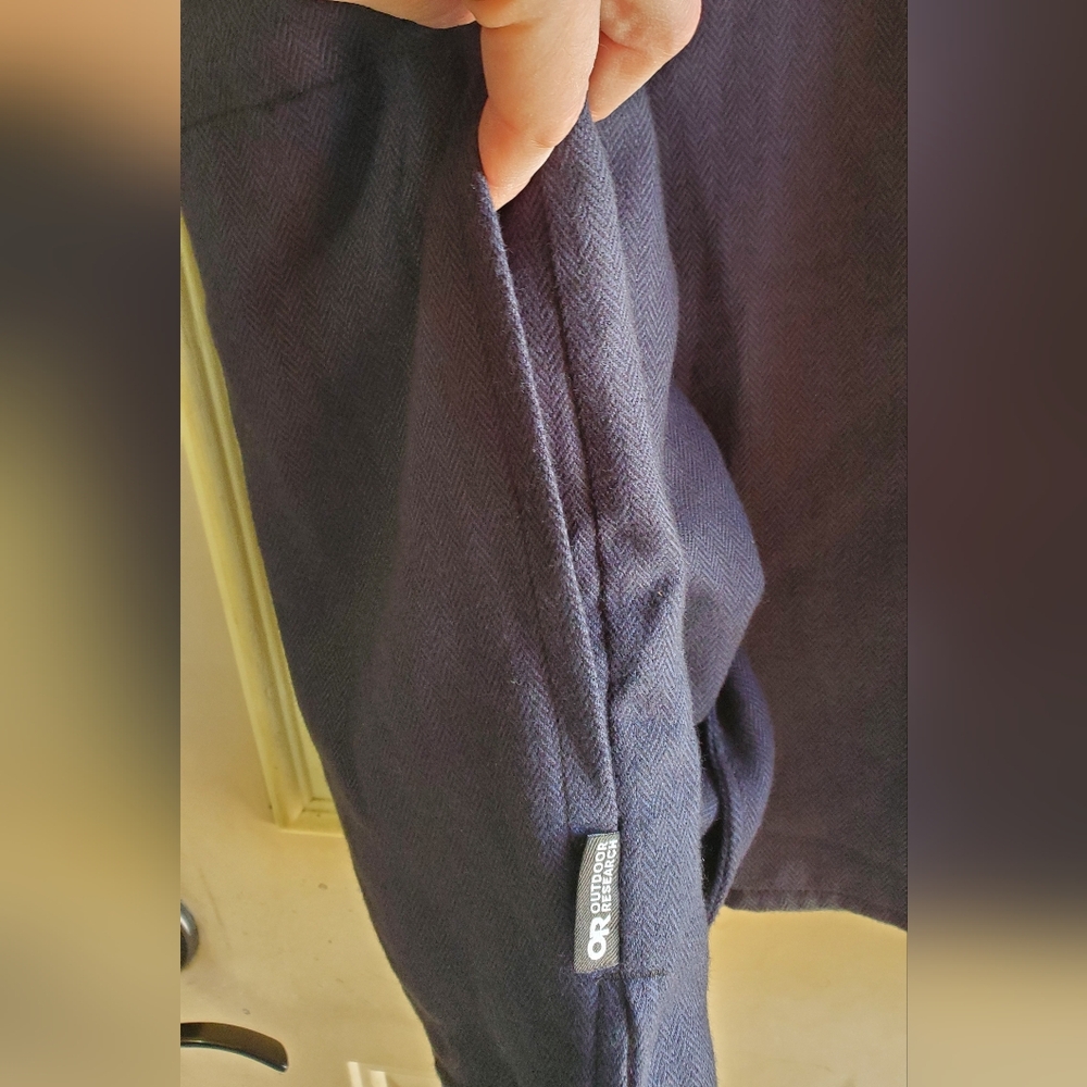 Outdoor Research Navy Blue Patterned Button Up Sh… - image 5